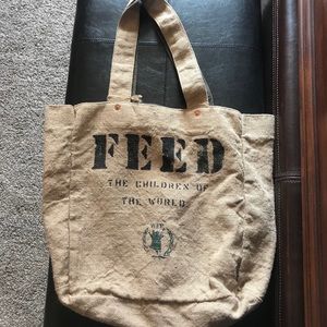 FEED the children of the world Bag Tote NWT